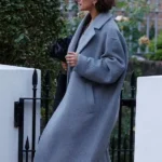 Indira Varma Trench Grey Coat
