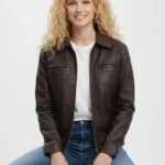 Ivy Faux Leather Jacket