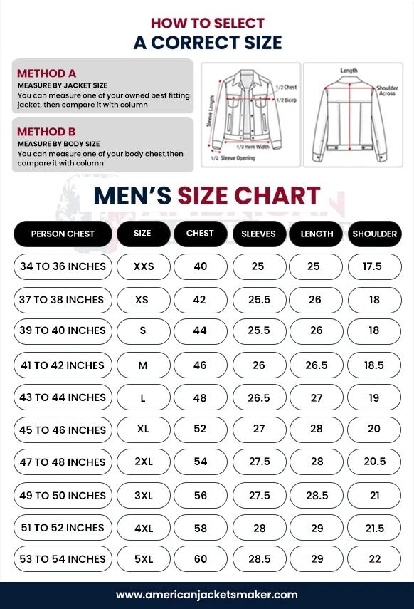 Men Size Chart Desktop