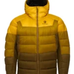 Mens Tilicho Hooded Puffer Jacket Yellow
