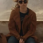 Milly Alcock Supergirl Brown Trench Coat