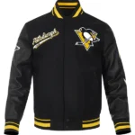 NHL Pittsburgh Black Penguins Varsity Jacket