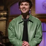Saturday Night Live Timothée Chalamet Green Jacket