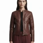 Scarlett Leather Vintage Quilted Jacket