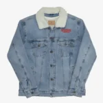 Stranger Things Unisex Sherpa Light Denim Jacket
