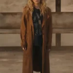 Supergirl Milly Alcock Trench Brown Coat