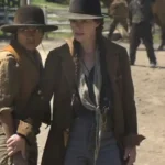 The Abandons Lena Headey Brown Coat