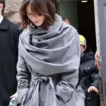 The Beauty 2026 Rebecca Hall Grey Coat
