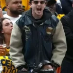 Timothee Chalamet Knicks NBA Game Leather Jacket