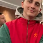 Timothee Chalamet Marty Supreme Red & Green Jacket