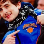 Timothée Chalamet New York Knicks Leather Jacket