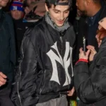 Timothée Chalamet SNL Afterparty New York City Bomber Jacket