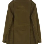 Womens Moleskin Field Olive Jacket back