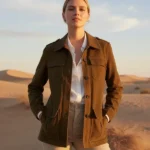 Womens Moleskin Olive Field Jacket