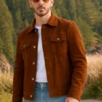 Camp Rock 3 Kevin Jonas Suede Brown Jacket