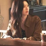 Can This Love Be Translated Go Youn-jung Brown Suede Jacket