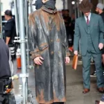 Christian Bale The Bride 2025 Black Leather Coat