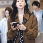 Go Youn-jung Can This Love Be Translated Suede Brown Jacket