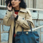 His & Hers 2026 Tessa Thompson Beige Cotton Coat