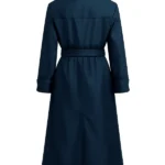 His & Hers Tessa Thompson Blue Coat Back