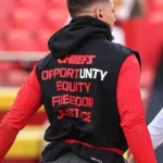 Inspire Change Patrick Mahomes Black Sleeveless Hoodie