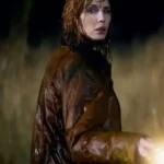 Jackie Ellis Under Salt Marsh Brown Jacket Back