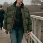 Land of Sin S01 Krista Kosonen Green Puffer Jacket