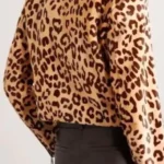 Landman Ali Larter Leopard Printed Jacket