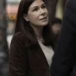 Law and Order Jessica Brady Brown Suede Coat