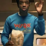 Lucas Sinclair Stranger Things S05 Blue Sweatshirt