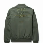 Mens Olive Green Bomber Jacket