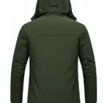 Mens Olive Green Hooded Jacket