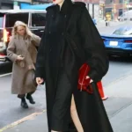 NYC Sophie Turner 2026 Street Style Wool Black Coat