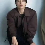 Once_We_Were_Us_Eun_Ho_Bomber_Brown_Jacket