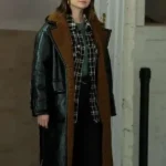 Only Murders in the Building Mabel Mora Black Leather Coat