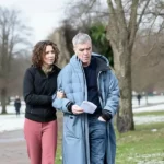 Run Away Simon Greene Blue Hooded Coat