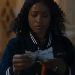 Samira The Burbs Navy Varsity Jacket