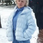 Somedays Pamela Anderson Blue Puffer Jacket