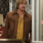 The Adventures of Cliff Booth Brad Pitt Brown Suede Jacket