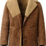 The Big Fake Edoardo Pesce Shearling Brown Jacket