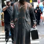 The Bride 2025 Christian Bale Leather Black Coat