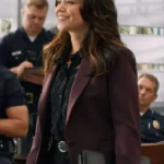 The Rookie Angela Lopez Maroon Blazer