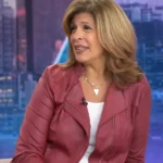 The Today Show Hoda Kotb Red Leather Jacket