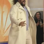 The Today Show Jason Momoa White Duffle Coat