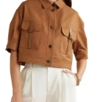 The Twelve Dates ‘Til Christmas Mae Whitman Brown Jacket