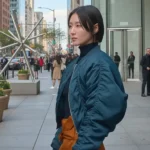 Yoon Jung Cropped Blue Jacket