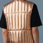 56 Days Kevin Sullivan Gold Puffer Vest Back