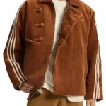 Adidas 2026 CNY Brown Striped Corduroy Jacket