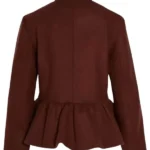 Adidas Chinese New Year Brown Peplum Jacket Back