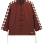 Adidas Edison Chen 2026 Brown Striped Chinese Jacket